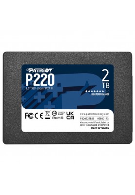 SSD накопичувач PATRIOT P220 2 TB (P220S2TB25)