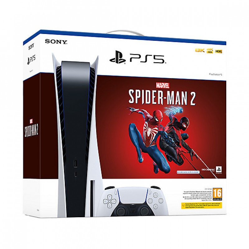 Стаціонарна ігрова приставка Sony PlayStation 5 + Marvel's Spider Man 2 (PS711000039660)
