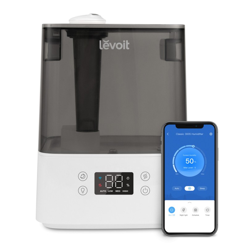 Зволожувач повітря Levoit Smart Ultrasonic Humidifier Classic 300S White (HEAPHULVSEU0034)