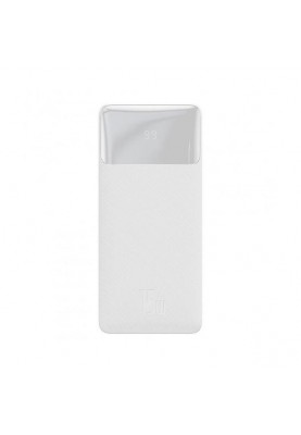 Зовнішній акумулятор (павербанк) Baseus Bipow Digital Display 15W 10000 mAh White (PPDML-I02)