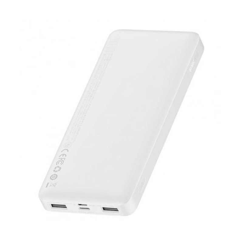 Зовнішній акумулятор (павербанк) Baseus Bipow Digital Display 15W 10000 mAh White (PPDML-I02)