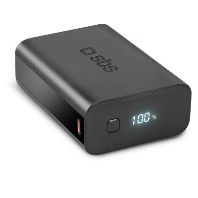 Зовнішній акумулятор (Power Bank) SBS Powerbank 20000 mAh Black (TEBB20000LCDEVOPD20K)