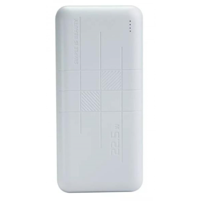 Зовнішній акумулятор (Power Bank) XO Light Display PR188 20000mAh 22.5W White