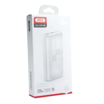 Зовнішній акумулятор (Power Bank) XO Light Display PR188 20000mAh 22.5W White
