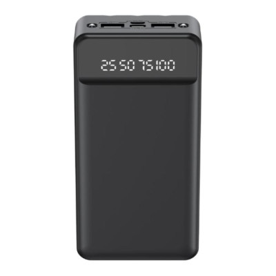 Зовнішній акумулятор (Power Bank) XO PR163 with emergency lighting 20000 mAh, Black
