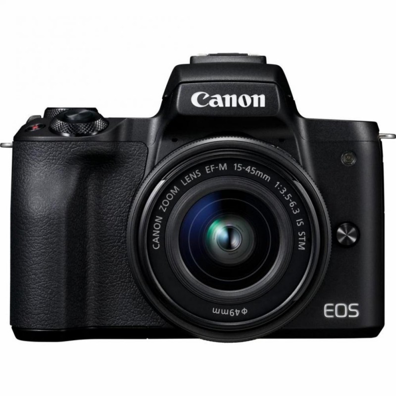 Беззеркальной фотоапарат Canon EOS M50 kit (15-45mm + 22mm) IS STM Black (2680C055)