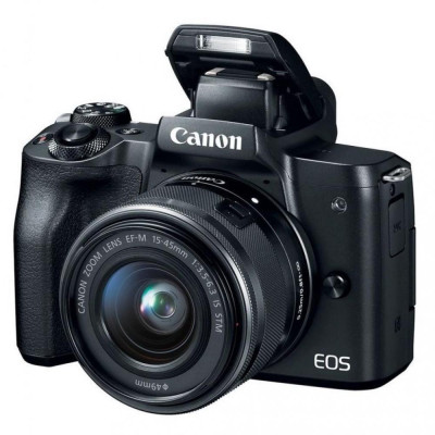 Беззеркальной фотоапарат Canon EOS M50 kit (15-45mm + 22mm) IS STM Black (2680C055)