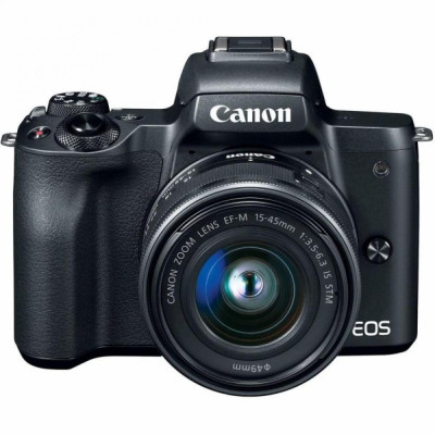 Беззеркальной фотоапарат Canon EOS M50 kit (15-45mm + 22mm) IS STM Black (2680C055)