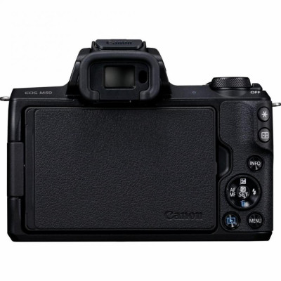 Беззеркальной фотоапарат Canon EOS M50 kit (15-45mm + 22mm) IS STM Black (2680C055)