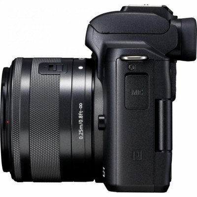 Беззеркальной фотоапарат Canon EOS M50 kit (15-45mm + 22mm) IS STM Black (2680C055)