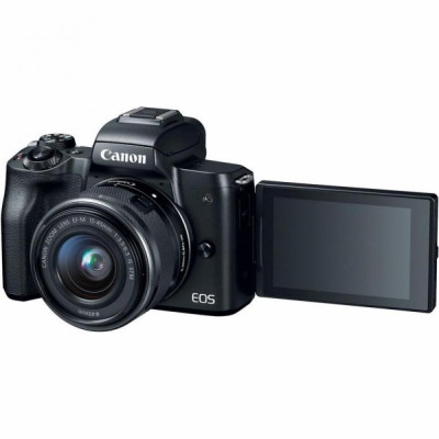 Беззеркальной фотоапарат Canon EOS M50 kit (15-45mm + 22mm) IS STM Black (2680C055)