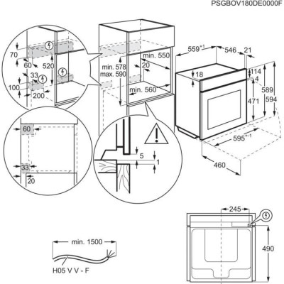 Духовка электрическая AEG BPB331020M