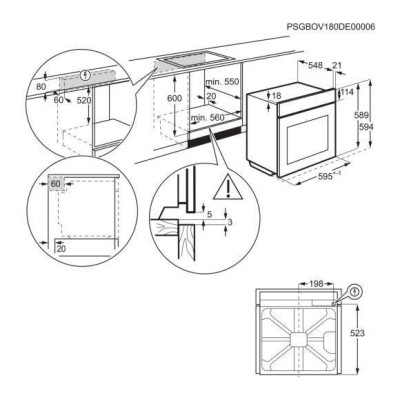 Духовка электрическая Electrolux EOD3C50TX