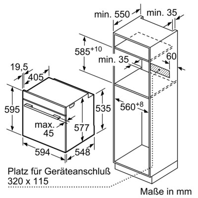 Духовка електрична Siemens HB674GBW1