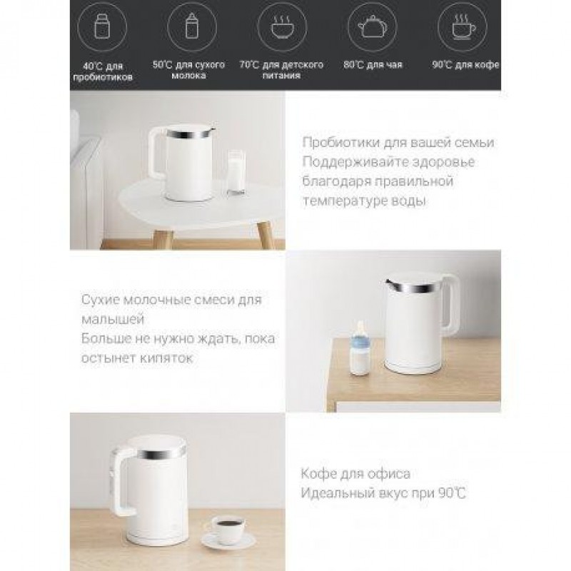 Електрочайник MiJia Smart Kettle Pro White (MJHWSH02YM)