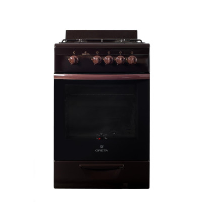 Газовая плита Greta 1470-00-17AA (GG5770MF13B) коричневая