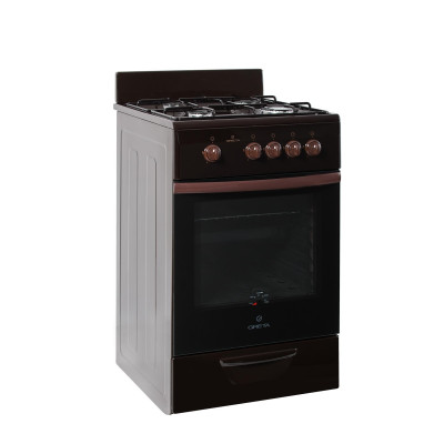 Газовая плита Greta 1470-00-17AA (GG5770MF13B) коричневая