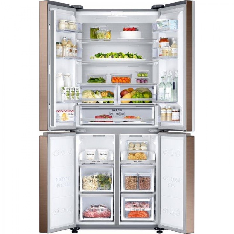 Холодильник з морозильною камерою Samsung RF50K5960DP/UA