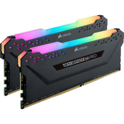 Пам'ять Corsair 64 GB (2x32GB) DDR4 3200 MHz Vengeance RGB Pro (CMW64GX4M2E3200C16)