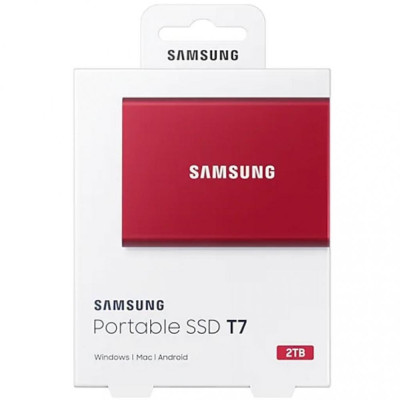 SSD накопичувач Samsung T7 2 TB Red (MU-PC2T0R/WW)