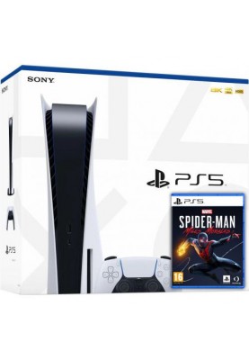 Стационарная игровая приставка Sony PlayStation 5 825GB + Marvel Spider-Man: Miles Morales