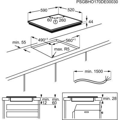 Варочная поверхность электрическая Electrolux EIV63440BS