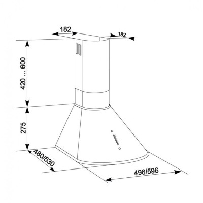 Вытяжка купольная Eleyus Viola 750 60 IS