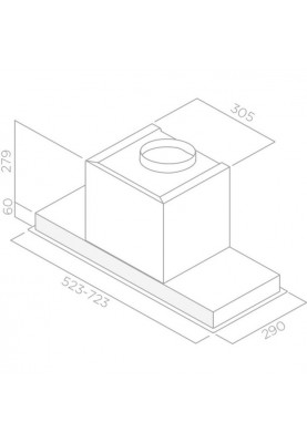 Вбудована витяжка Elica HIDDEN 2.0 IX/A/60