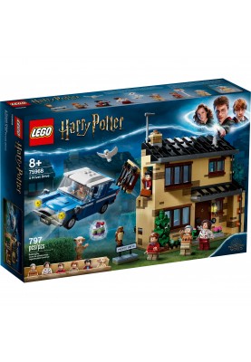 Блоковий конструктор LEGO Harry Potter Тисова вулиця, дом 4 797 деталей (75968)