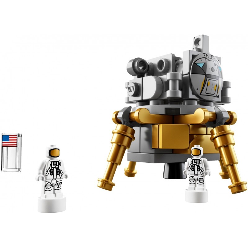 Блоковий конструктор LEGO Ideas Ракетно-космічна система НАСА «Сатурн-5-Аполлон» 1969 деталей (92176)