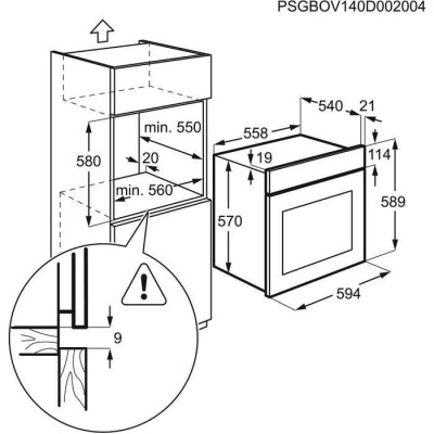 Духовка электрическая Electrolux EZF5C50Z