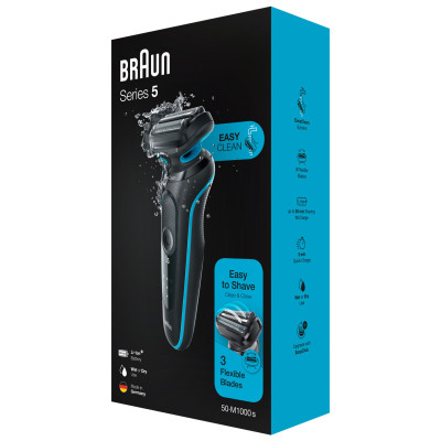 Електробритва чоловіча Braun Series 5 50-M1000s BLACK/MINT