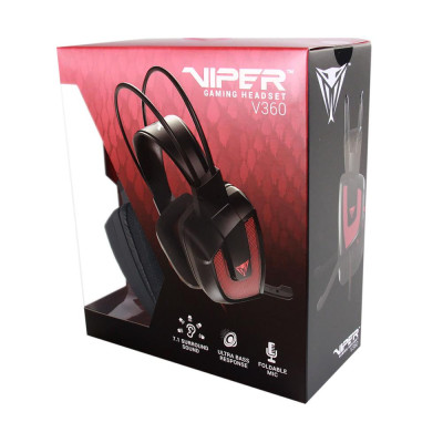 Комп'ютерна гарнітура PATRIOT Viper V360 7.1 Black (PV3607UMLK)