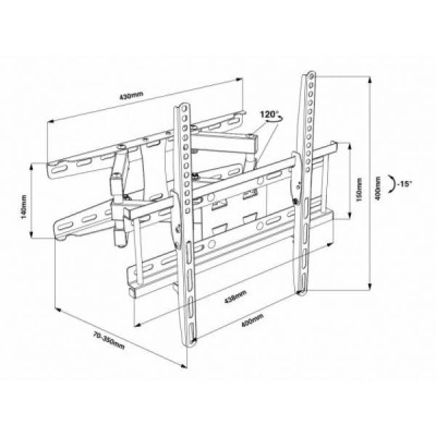 Кронштейн для телевізора Walfix R-412B