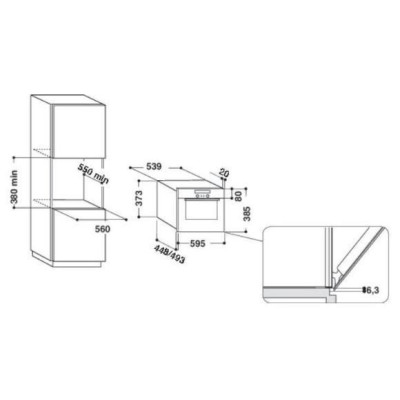 Микроволновка с грилем Whirlpool AMW 731 WH