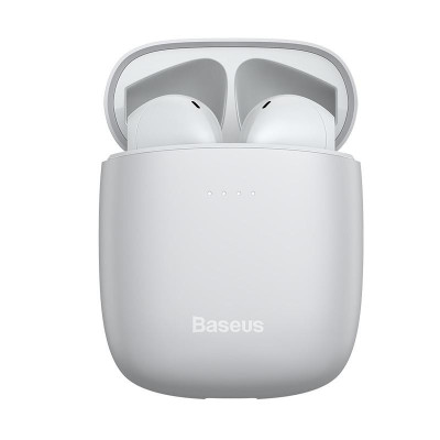 Навушники TWS (`повністю бездротові`) Baseus W04 White (NGW04-02)