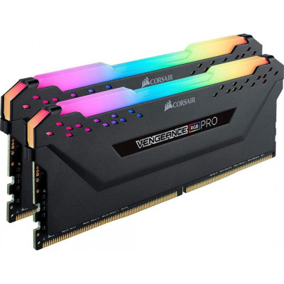 Пам'ять Corsair 32 GB (2x16 GB) DDR4 3600 MHz Vengeance RGB Pro (CMW32GX4M2D3600C18)
