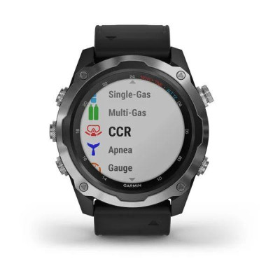 Смарт-годинник Garmin Descent Mk2 Stainless Steel with Black Band (010-02132-00/10) Смарт-годинник Garmin Descent Mk2 Stainless Steel with Black Band (010-02132-00/10)