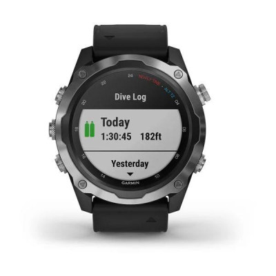 Смарт-годинник Garmin Descent Mk2 Stainless Steel with Black Band (010-02132-00/10) Смарт-годинник Garmin Descent Mk2 Stainless Steel with Black Band (010-02132-00/10)