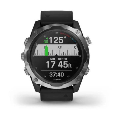 Смарт-годинник Garmin Descent Mk2 Stainless Steel with Black Band (010-02132-00/10) Смарт-годинник Garmin Descent Mk2 Stainless Steel with Black Band (010-02132-00/10)