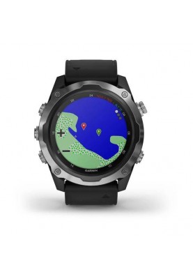 Смарт-часы Garmin Descent Mk2 Stainless Steel with Black Band (010-02132-00/10)