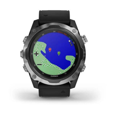 Смарт-годинник Garmin Descent Mk2 Stainless Steel with Black Band (010-02132-00/10) Смарт-годинник Garmin Descent Mk2 Stainless Steel with Black Band (010-02132-00/10)