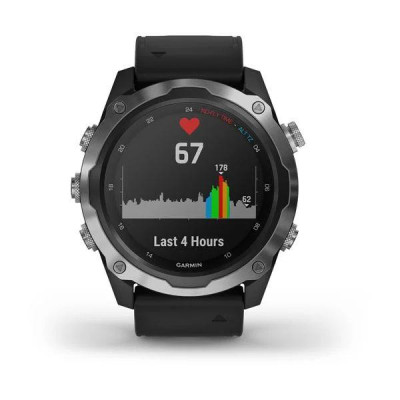 Смарт-годинник Garmin Descent Mk2 Stainless Steel with Black Band (010-02132-00/10) Смарт-годинник Garmin Descent Mk2 Stainless Steel with Black Band (010-02132-00/10)