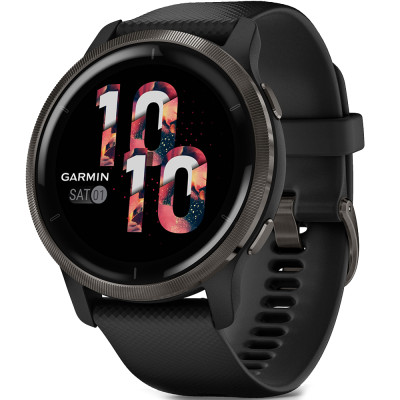 Смарт-годинник Garmin Venu 2 Black Slate (010-02430-11)