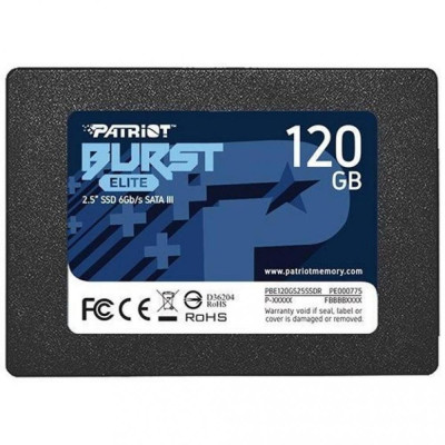 SSD накопичувач PATRIOT Burst Elite 120 GB (PBE120GS25SSDR)