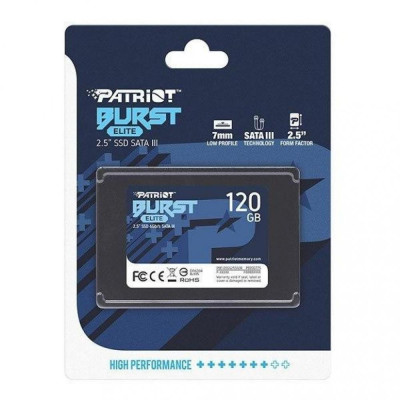 SSD накопичувач PATRIOT Burst Elite 120 GB (PBE120GS25SSDR)