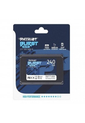 SSD накопичувач PATRIOT Burst Elite 240 GB (PBE240GS25SSDR)