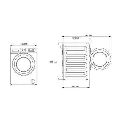 Пральна машина автоматична Beko WRE6512XWWE