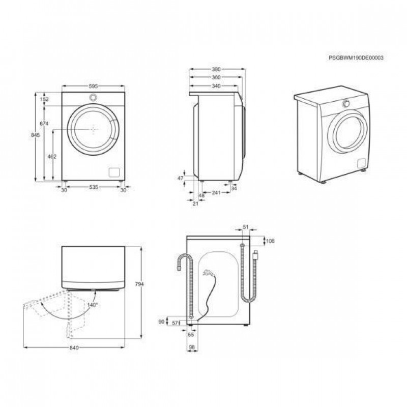 Пральна машина автоматична Electrolux EW6S504WP