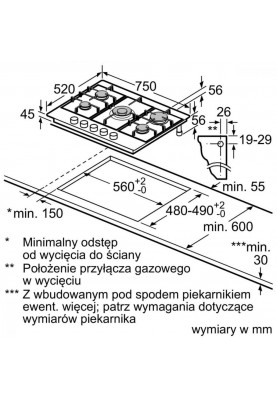 Варочная поверхность газовая Siemens EG7B5QB90